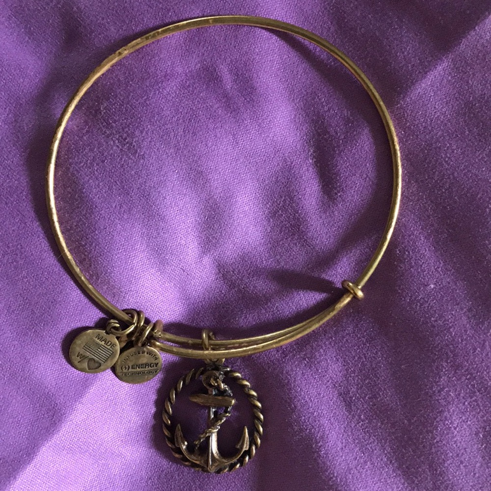 Gold Alex and Ani bracelet